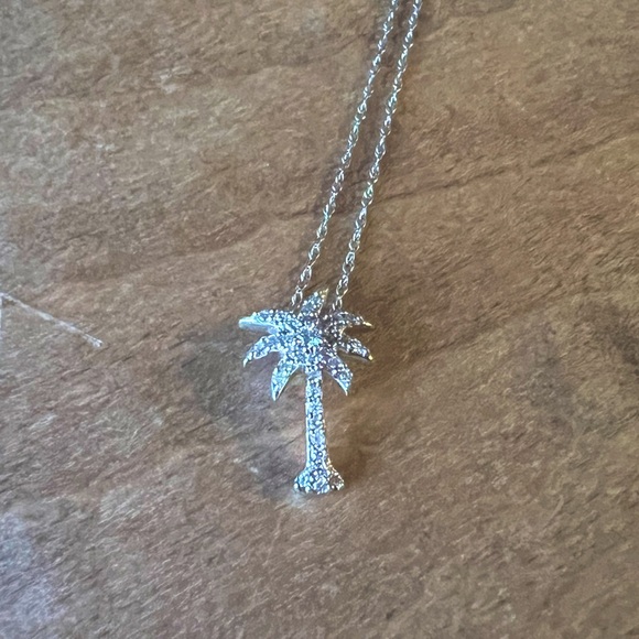 Roberto Coin, tiny treasures, diamond palm tree pendant 18